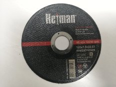 Круг отрезной по металлу абразивный 125x1,0x22,23 41 14А Hetman